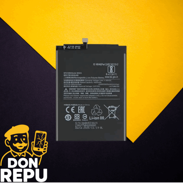 BATERIA XIAOMI REDMI NOTE 9S  [4920 mAh] [BN55]