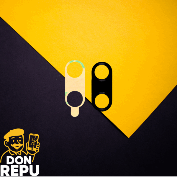 VIDRIO LENTE DE CAMARA LG K10 2017 [NEGRO]