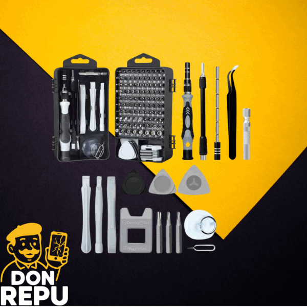 KIT DE DESTORNILLADORES Y DESARME CELULARES 122 PIEZAS [KITCEL06]