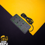 Zapatilla Alargue 6 Enchufe 3 Puertos Usb + 1 Type C 2M 220V 3000W